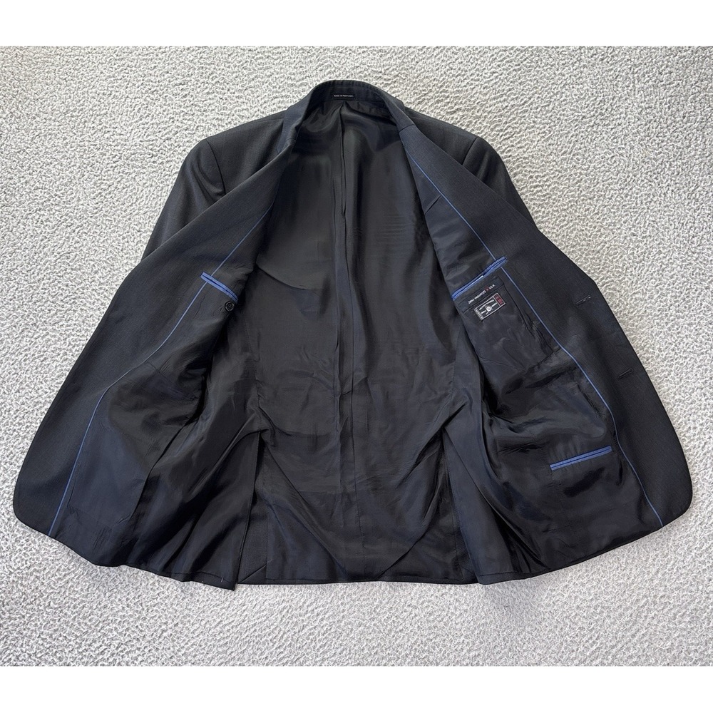 John Varvatos Loft Blazer Mens 38R Dark Gray Blend Blazer Sports Coat Jacket - Picture 11 of 16